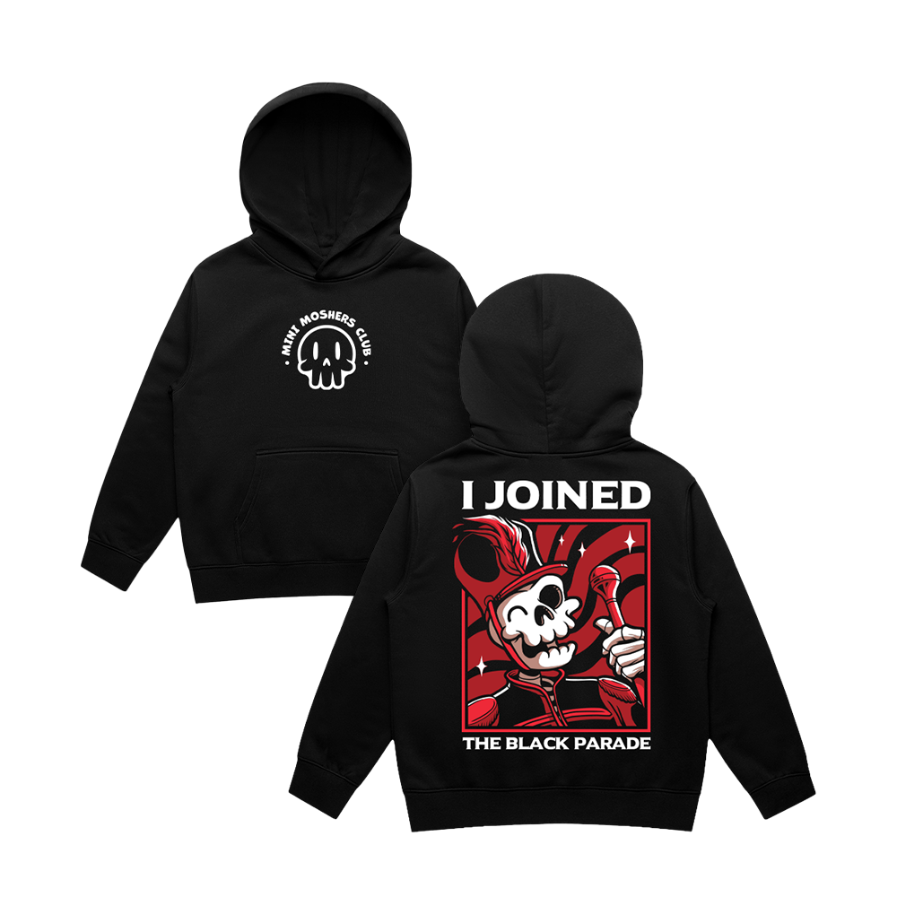I Joined The Black Parade Hoodie - Front Logo & Back Print